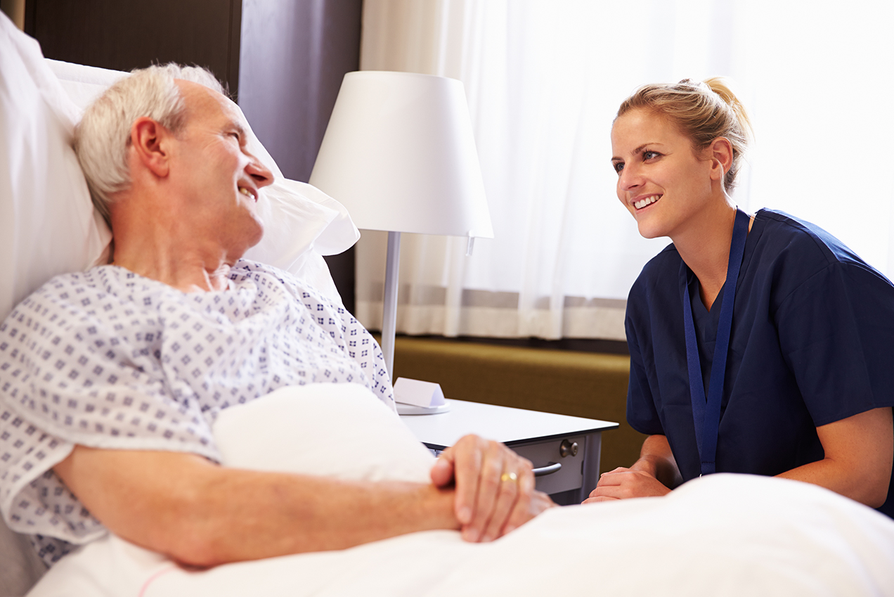 Doctor with patient